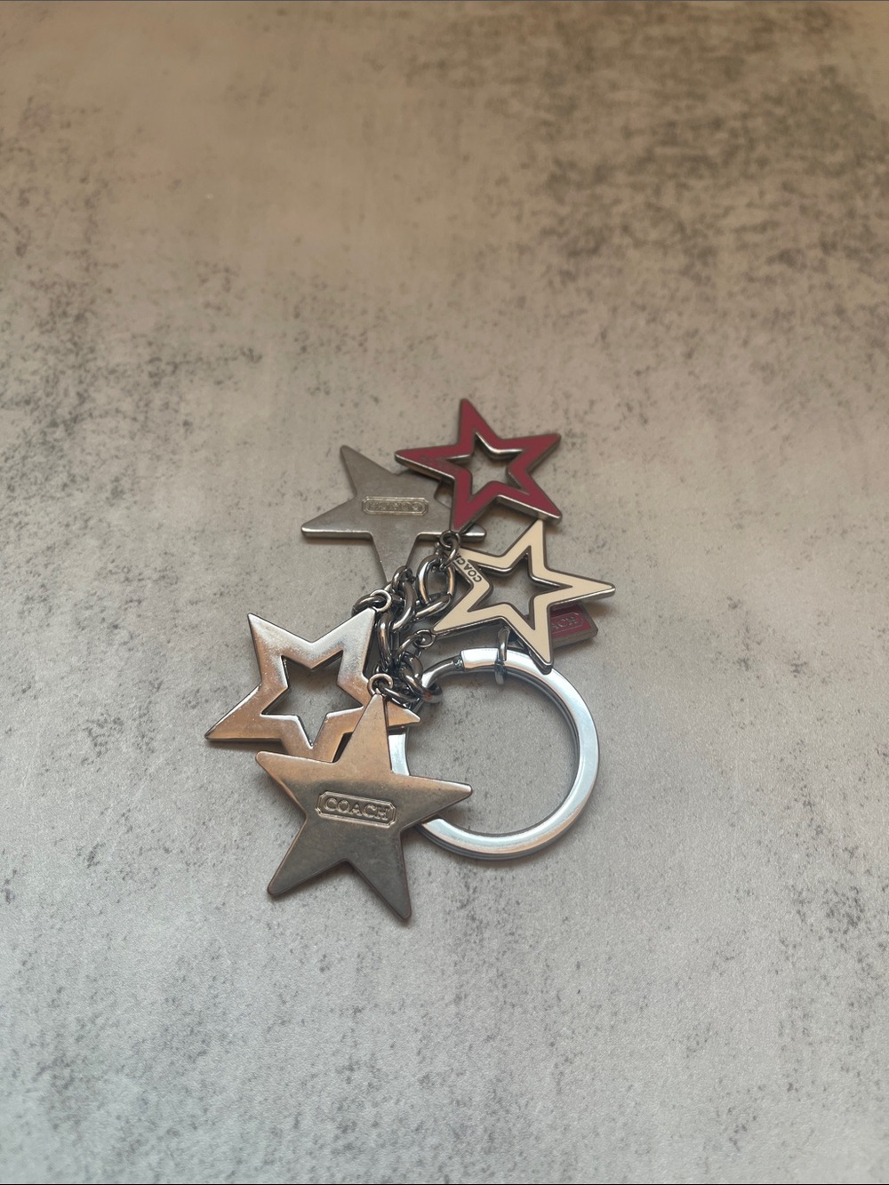 Coach Multicolor Star Charm Key Ring - Picture 3 of 3